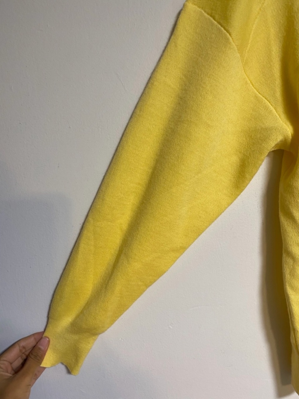 ZARA Yellow Button Front Cardigan Sweater Size S - Picture 5 of 12